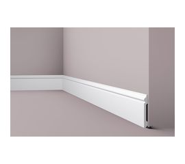 Плинтус напольный WALLSTYL (2000х120х15 мм; белый) NMC FL2 
