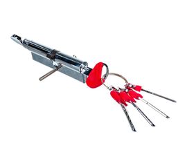 Цилиндровый механизм Fuaro D-PRO502/100 mm /45+10+45/ CP хром 5 кл. 37749 