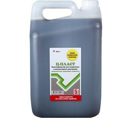 Пластификатор для штукатурных и кладочных растворов AlfaBet Ц-ПЛАСТ 5 л 20073 