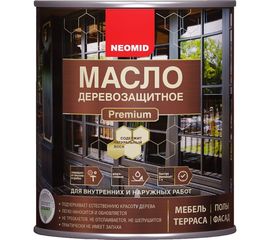Деревозащитное масло Neomid Premium 0.75 л Н-маслоPrem-0,75/бцв 