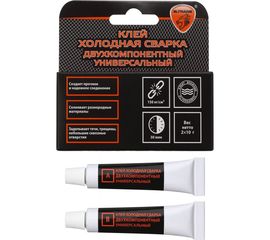 Двухкомпонентный универсальный клей - холодная сварка ELTRANS две алюминиевые тубы по 10г EL-1220.01 