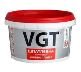 Универсальная акриловая шпаклевка18 кг для наружних и внутренних работ VGT 57645 