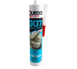 Клей-герметик для влажных помещений QUELYD 007 белый 460 г 12012001 