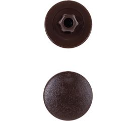 Заглушка под конфирмат ВИРТУОЗ темно-коричневая, 50 шт. 43467 