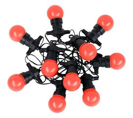 Светодиодная гирлянда Gauss Белт Лайт, серия Holiday, 10 ламп, 7.7 м, IP44, красный, 1/6 HL064 