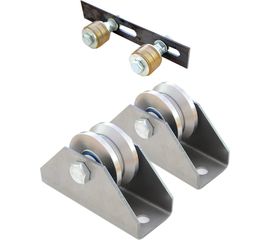 Комплект для откатных ворот своими руками Rolik-Opt СТ300 под V-образный профиль - уголок С3616-К03 