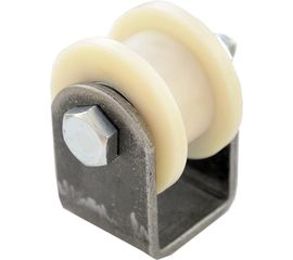 Ролик Rolik-Opt капролон, d.50 мм, под профильную трубу 20х20 мм, на платформе К2528 