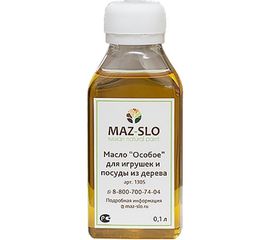 Масло для игрушек и посуды из дерева MAZ-SLO ""Особое"" цвет Венге, 100 мл 8064981 