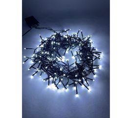 Гирлянда ЭРА ENIN GC LED Нить, мишура, 3.9м, зеленый провод, холодный свет, 220V 24/576 Б0047969 