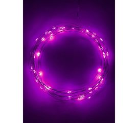 Гирлянда ЭРА ENIN 5NP LED нить, 5 м, сиреневый свет, АА 100/2500 Б0047961 