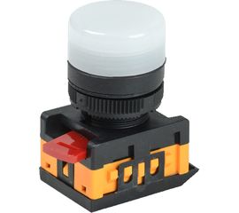 Сигнальная лампа IEK AL-22TE белая, неон BLS30-ALTE-K01 