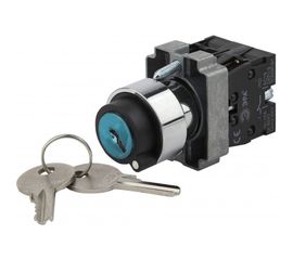 Переключатель ЭРА LAY5-BG45 на 2 положения, с ключом, без фиксации, 20/200/4000 Б0045688 