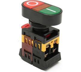 Кнопка TDM APВВ-22N I-O, d22мм, неон/230В, 1з+1р SQ0704-0021 