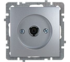 Механизм розетки NILSON 1СП тв конечный серебро Touran/Alegra metallic 24130433 