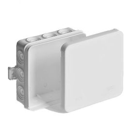 Распределительная коробка Ruvinil, ОП, 100х100х35мм, 12 вводов, IP54, белый 67095Б 