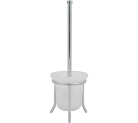 Напольный стеклянный ершик Solinne 11062, хром, стекло-сатин 2522.018 