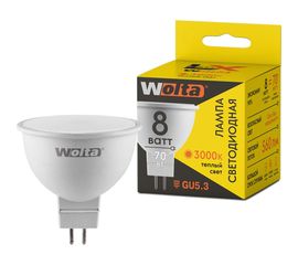 Лампа WOLTA LX MR16 GU5.3 8W 3000K 30YMR16-220-8GU5.3 