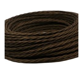 Двухжильный провод Interior Electric ПВХ, сечение 2*2,5 цвет шоколад 10 м. ПРВ2.25.03.10.Ш 
