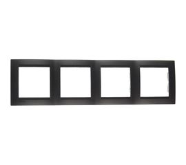 Универсальная рамка Simon 4 поста, графит 1500640-038 