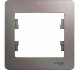 1-местная рамка Schneider Electric Glossa платина GSL001201 