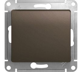 1-клавишный механизм выключателя Schneider Electric скрытой проводки Glossa 10А IP20 1 10AX шоколадный GSL000811 