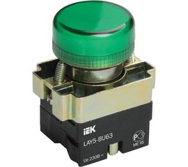 Индикатор IEK LAY5-BU63, зеленого цвета, d22мм BLS50-BU-K06 