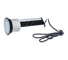 Блок розеток Mebax LK 4 секции Серебро Механический 00-00000228 