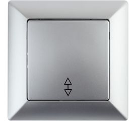 Переключатель Intro 410303 10А 250В, СУ, Solo, алюминий Б0043279 