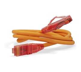 Патч-корд Hyperline PC-LPM-UTP-RJ45-RJ45-C5e-1M-LSZH-OR U/UTP, Cat.5е 100% Fluke Componen 30889 