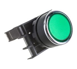Нажимная кнопка Emas круглая, зелёная, 1НО, серия B, 250В AC, 4А B100DY 