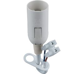 Электрический патрон Navigator NLH-P-F-WH-E14-TB, пластиковый, с КЗВ, белый 61352 