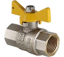 Шаровой газовый кран, рукоятка бабочка 1/2 вн.-вн. Valtec VALGAS VT.277.N.04 