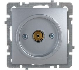 Механизм розетки NILSON 1СП тв конечный серебро Touran metallic 24130429 