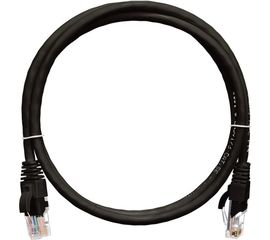 Коммутационный шнур NIKOMAX U/UTP 4 пары, черный, 1м NMC-PC4UD55B-010-BK 