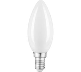 Лампа Gauss Filament, свеча, 9W, 590lm, 3000К, Е14, milky, LED, 1/10/50 103201109 