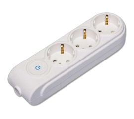 Колодка удлинителя Makel 3-м с заземлением защитные шторки с выключателем N3310000 