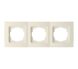 Рамка NILSON трехместная крем Touran naturel 24120093 