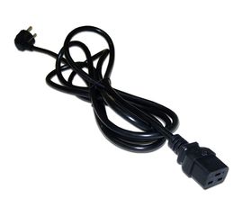 Шнур питания LANMASTER C19-Schuko, 3х1.5, 220В, 16А, черный, 1 метр LAN-PP19/SHA-1.0-BK 