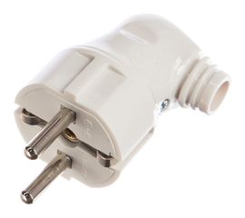 Евровилка IEK угловая белая 16А 691452 