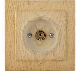 Розетка 1NILSON СП тв проходная клен Touran wood 24281028 