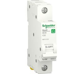 Автоматический выключатель Schneider Electric RESI9 АВ С 32А 1P 6000A R9F12132 