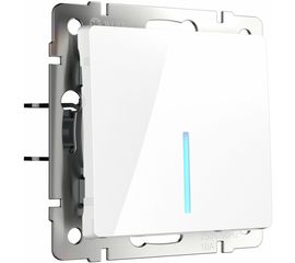 Одноклавишный выключатель WERKEL, W1110101, с подсветкой, белый a051110 