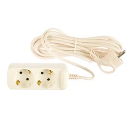 Удлинитель ЭРА UX2e5m, c заземлением, 3х0,75мм2, ПВС, 2гн, 5м, Б0038574 