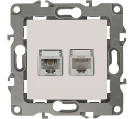 Комбинированная розетка ЭРА 12-3109-02 RJ45 RJ11, IP20, 12, слоновая кость Б0018249 