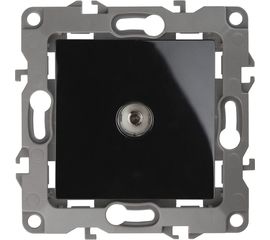 Розетка TV ЭРА 12-3102-06 проходная, IP20, 12, чёрный Б0027436 