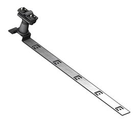 Держатель круглого проводника EZETEK 6-10мм для черепичной кровли серый, оцинковка 91042 