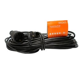 Удлинитель Радист РС16 10А 1 гнездо 3*0,75 20м IP44 чёрный 2590 