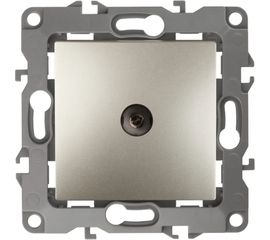 Розетка TV ЭРА 12-3102-04 проходная, IP20, 12, шампань Б0027434 