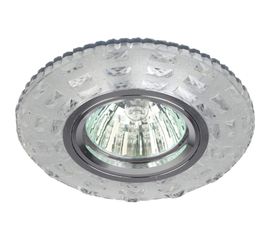 Светильник ЭРА DK LD8 SL/WH декор cо светодиодной подсветкой MR16, прозрачный Б0028083 