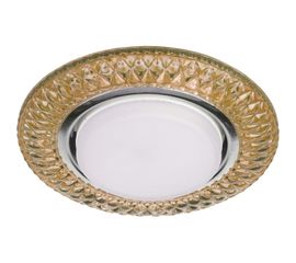 Светильник ЭРА DK LD23 CHP/WH декор cо светодиодной подсветкой Gx53, шампань Б0029630 